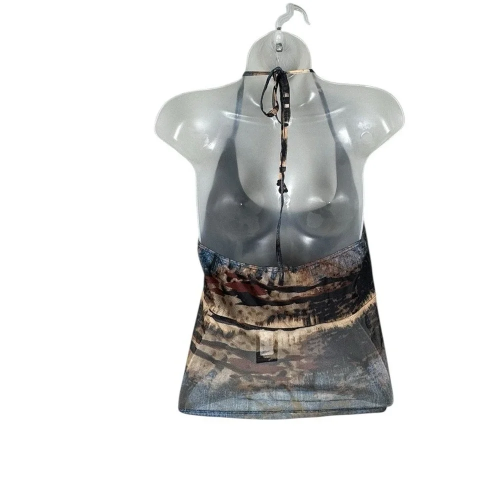 Y2K Sheer Mesh Babydoll Top Medium Whimsigoth‎ Fairy Grunge Festival Rave New